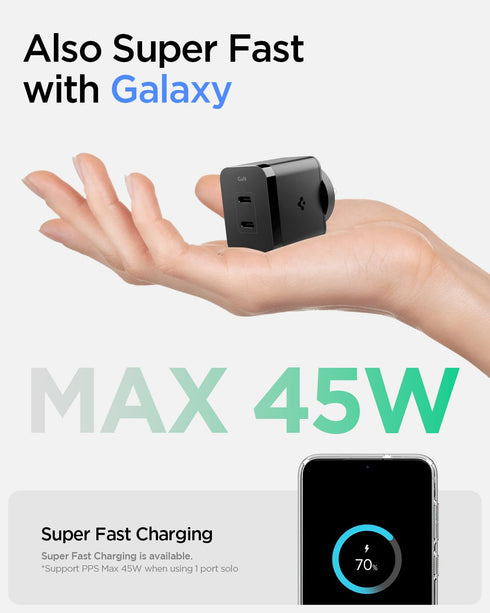 45W USB-C GaN Wall Charger