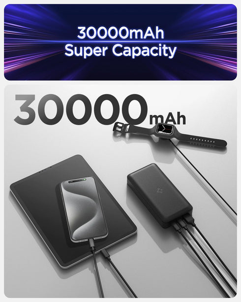 Iconic Power Bank 30,000mAh , 30W