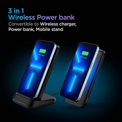 3 in 1 Wireless Power Bank 10000mAh