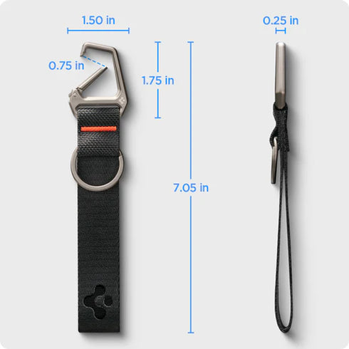 Black Strap + Key Ring