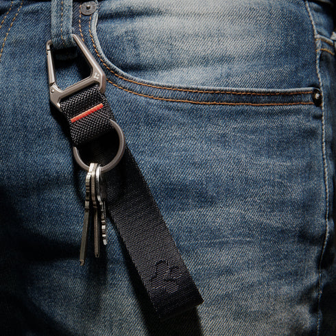 Black Strap + Key Ring